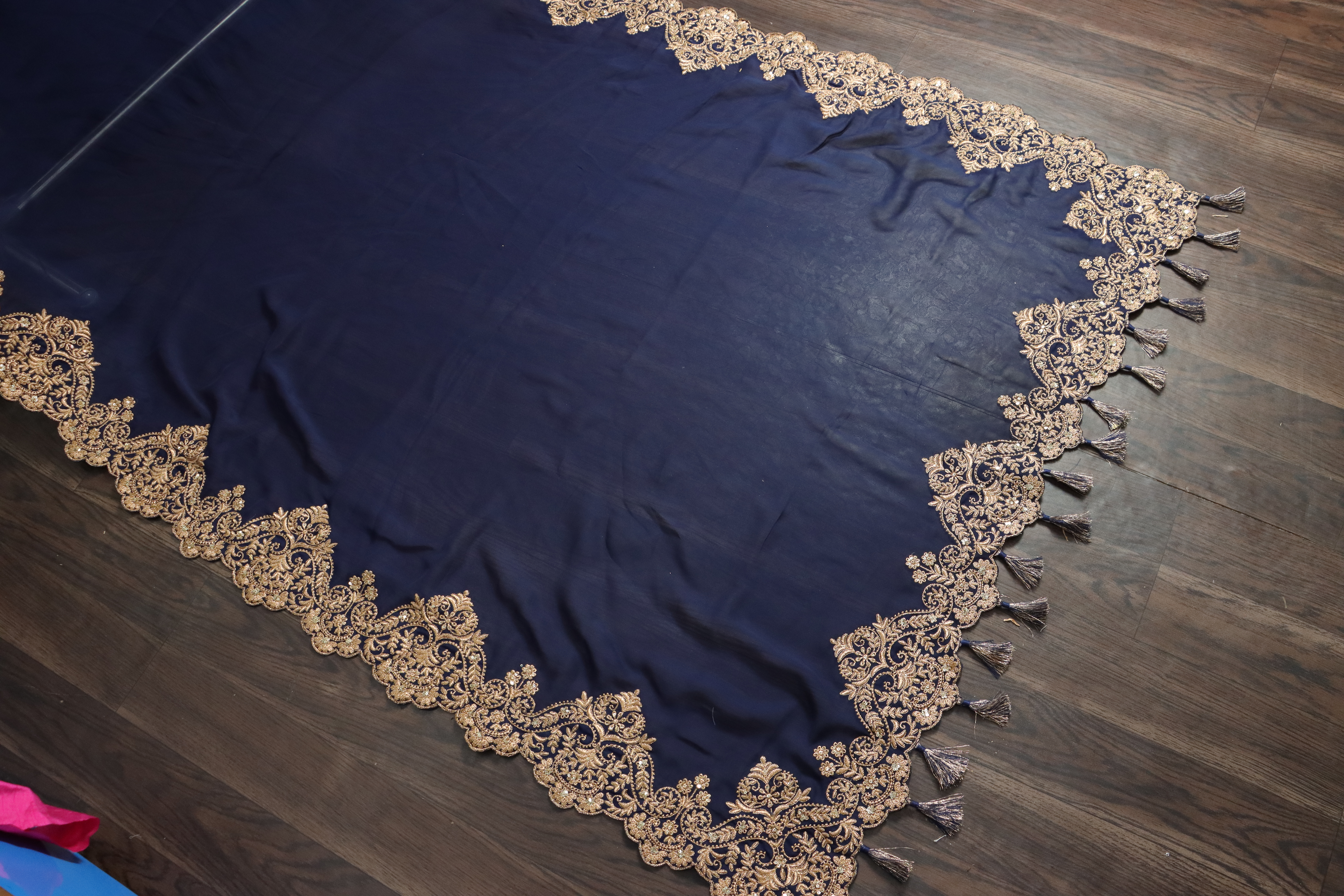 Pure Jari Work Georgette Saree