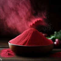 Dehydrated Beetroot Powder - Organic A Grade, Deep Red Color, Dried Root Vegetable For Baking, Smoothies & Soups