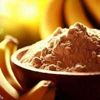 Spray Dried Banana Powder - Organic Grade A, Fine Light Brown Powder | Nutrient-Rich Addition for Smoothies, Baked Goods, and Sauces