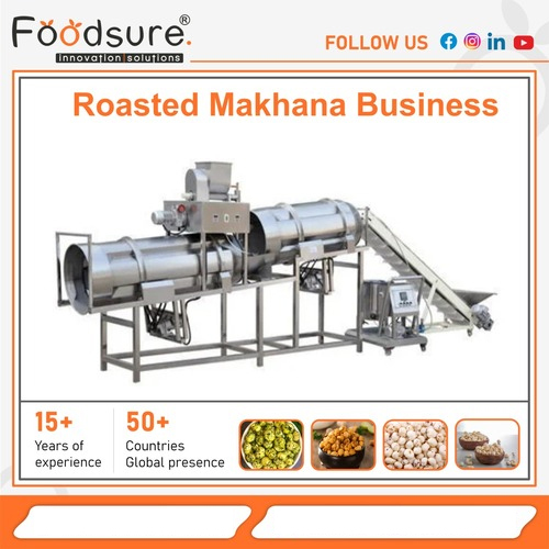 Fully Automatic Roasted Makhana Making Machine