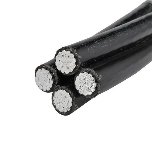 4 Core Aluminium Black Aerial Bunched Cables Conductor Material: Aluminum