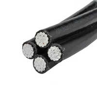 4 Core Aluminium Black Aerial Bunched Cables