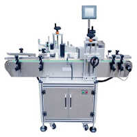 Automatic High Speed Ampoule Sticker Labelling Machine - Stainless Steel, 1800x800x1300 mm, 280 BPM | PLC Control, HMI Touch Screen, Energy Efficient