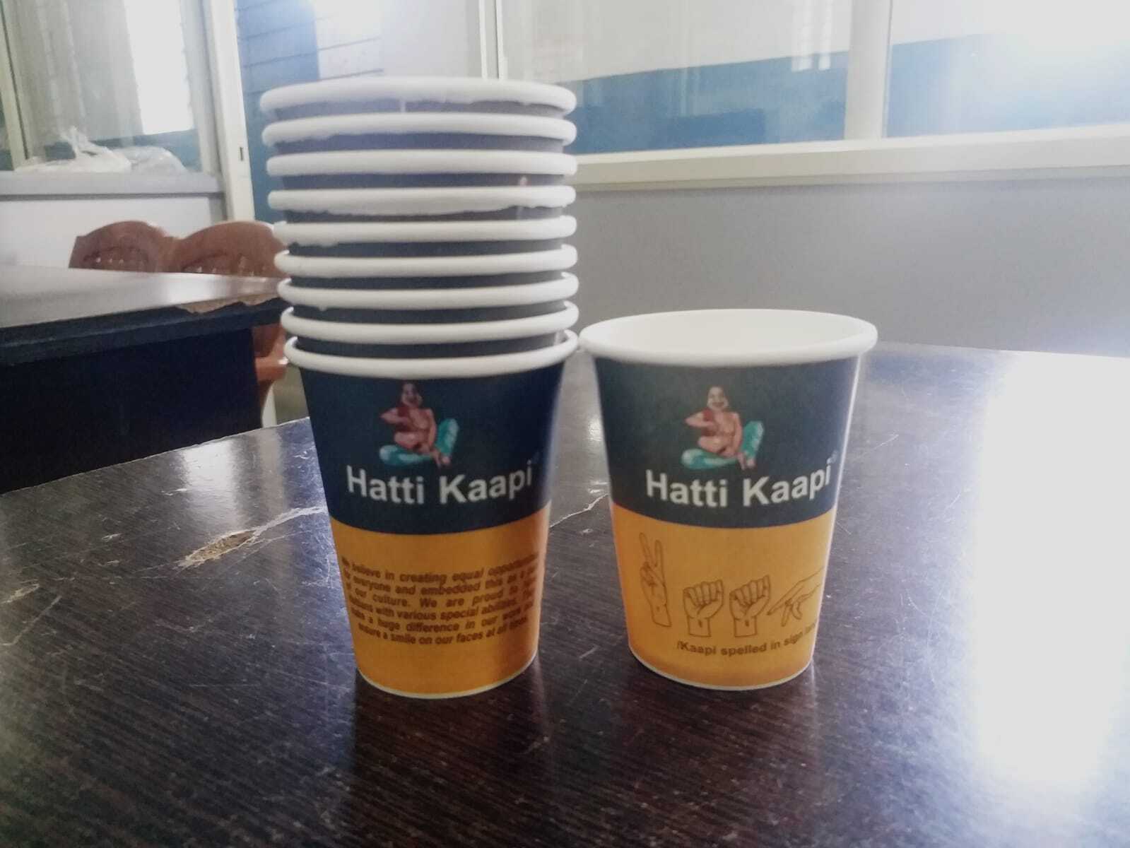 Hot-Drinks paper cups ml 190 gsm branding...