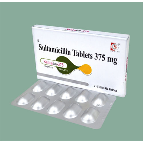 Santulin-375 Tablets Ingredients: Sultamicillin Tosylate 375mg (Monocarton Pack)