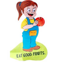 Cartoon Girl Cut Out Standee