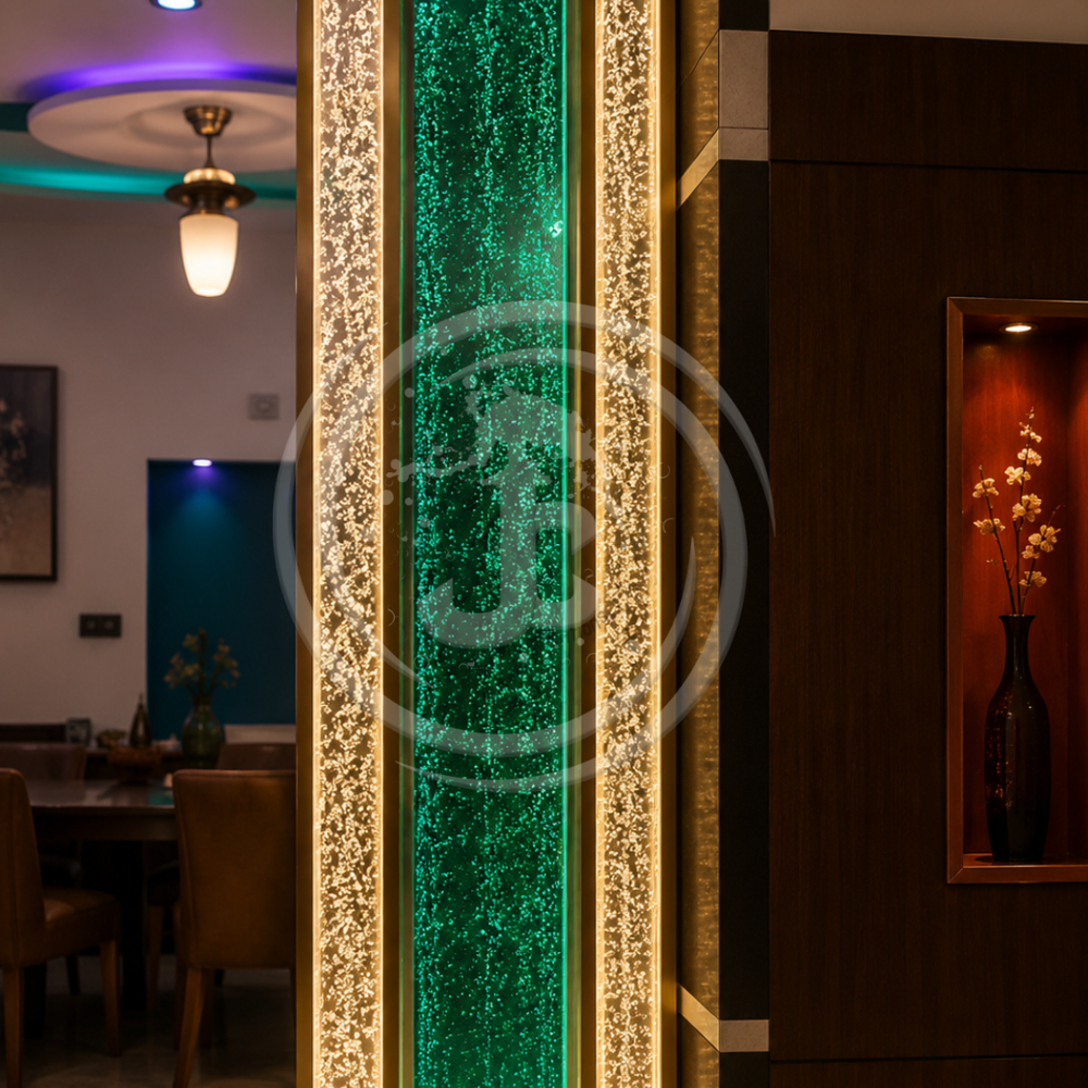 Malaysian Acrylic Bubble Wall - 4ft Height X 2ft Width | Therapeutic Indoor Fountain, Low Maintenance, Tranquil Visual Experience