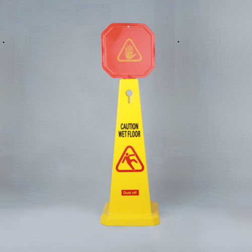 Dust Off 28X28X95Cm Sign Board Cone Body Material: Plastic