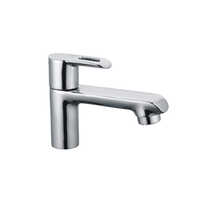 Pillar Cock - Glossy Silver Finish | Sleek Design Durable Stainless Steel Material