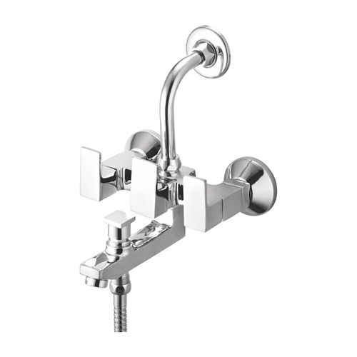 QX-254 3 In 1 Wall Mixer With L Bend