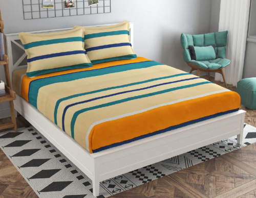 Glace Cotton Bedsheet - Application: Home Furnishing