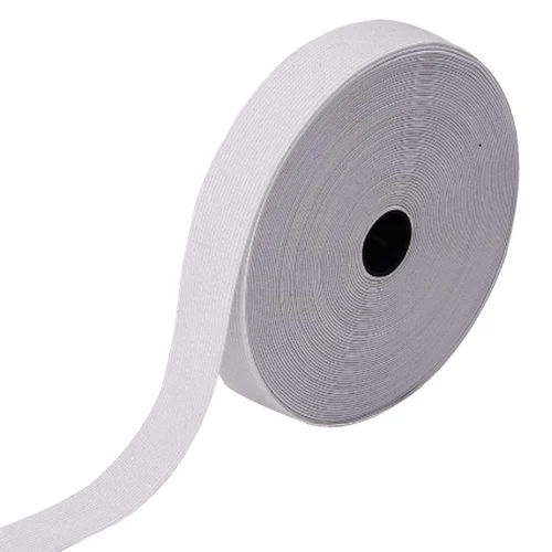 White Polyester Elastic Tape