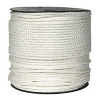 Polyester Braided Cord - 100% Polyester, White Color, Lightweight And Shiny Finish | Uv And Moisture Resistant For Versatile Applications