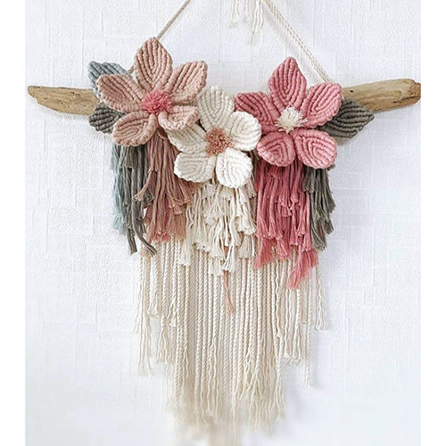 Flower Macrame Wall Hanging