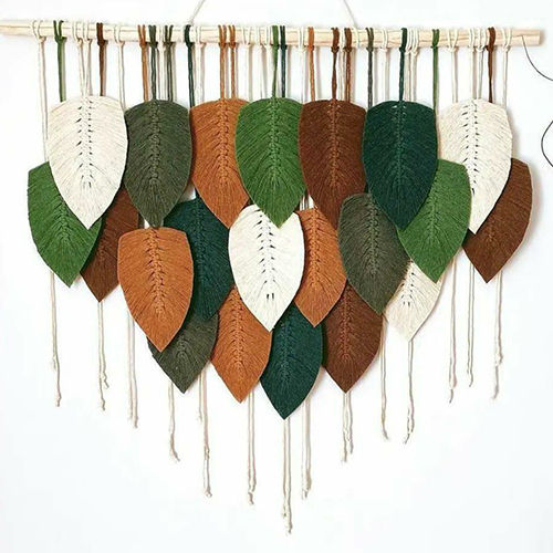 Leaf Multiple Color Macrame Wall Hanging