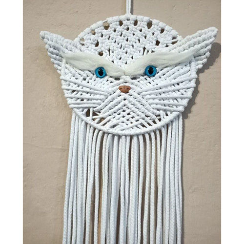 Cat Eyes Macrame Wall Hanging