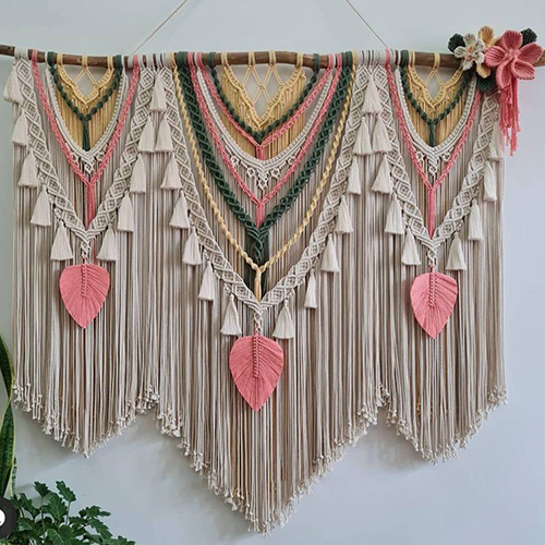 40 Inch Macrame Wall Hanging