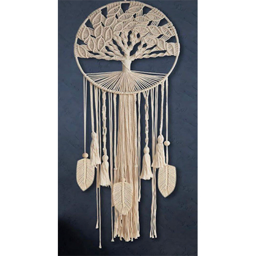 White Treemacrame Wall Hanging