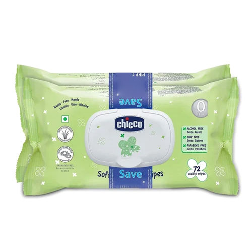 White Soft Cleansing Baby Wipes