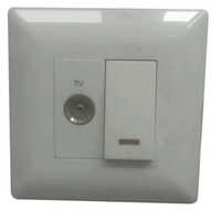 Tv Cable Socket - Industrial Design, 2 Year Warranty , White Color Finish, Versatile Application In Commercial Environments