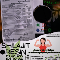 Shilajit Resin - 300-500 mg Dosage, Gel Form | Nutrient-Rich Herbal Supplement with Fulvic Acid for Adult Wellness and Vitality