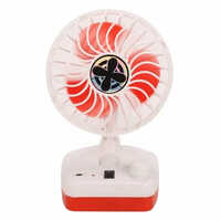 Portable Usb Rechargeable Table Fan - High-quality Plastic, Table Mountable, Various Color Options, Rechargeable Battery, Adjustable Tilt, Warranty 
