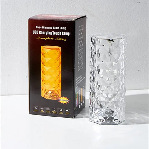 Rose Diamond USB Charging Touch Table Lamp