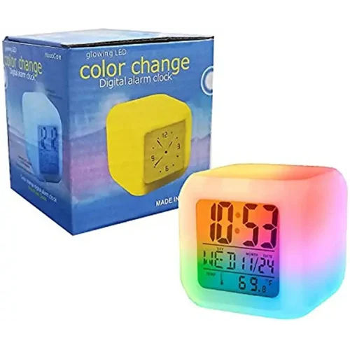 Digital Colour Changing Alarm Clock