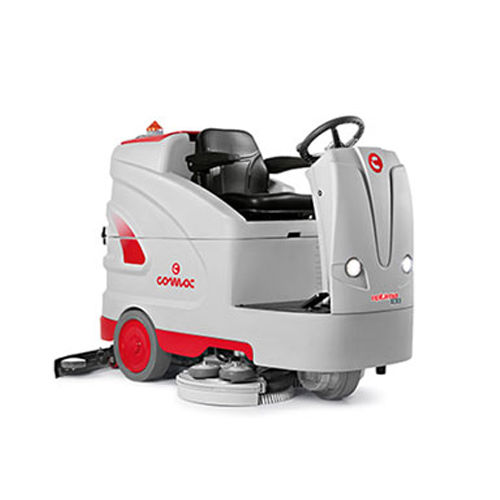 Grey-Red Optima 85 B Ride-On Scrubbing Machine