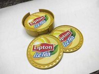 Promotional Tea Coasters - Plastic Material, Different Sizes Available | Warranty Included, Perfect For Promotional Events And Giveaways