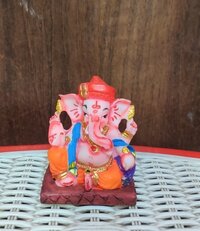 Ganesh Decorative Sculpture - 4 Inch Resin Idol , Decorative Piece For Home Pooja Room, Religious Theme, Small Ganesh Idol For Spiritual Decor