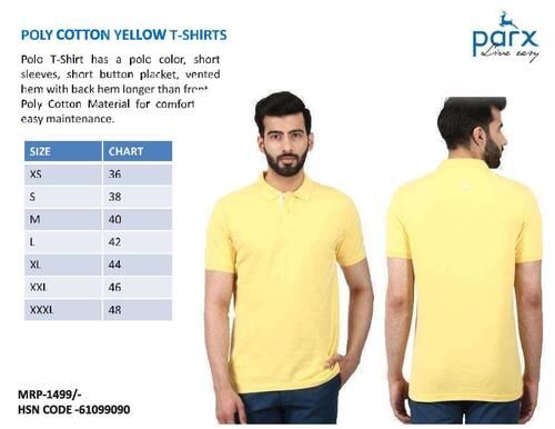 PARX T SHIRT YELLOW