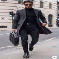 Bale Of Men Overcoat Used Clothes Korean Bale Secondhand - Color: Black