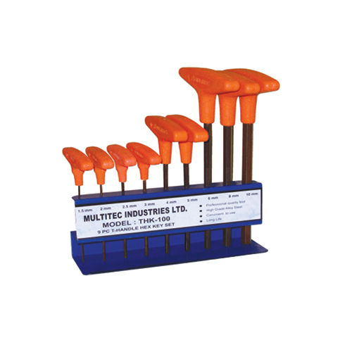 9 Pcs. T-Handle Hex Key Set