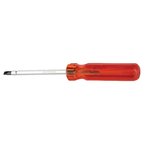 Red 2 In 1 Reversible Screw Driver With Hexagon Rod And Extra Hard Tips