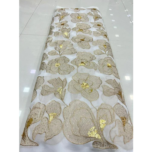 Embroidered Georgette Fabric