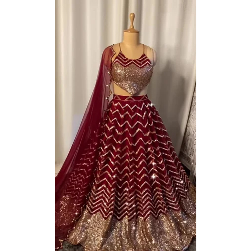 Glitter Lehenga choli Fabric