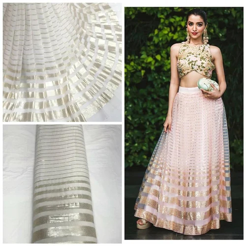 Sequins Embroidered Fabric