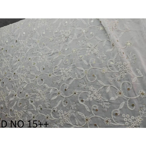 Fancy Embroidered Net Fabric