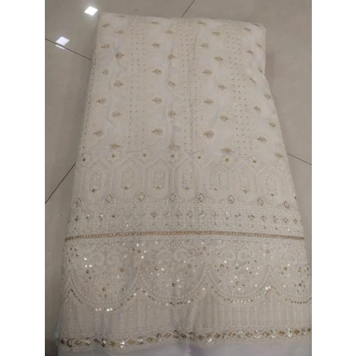 Embroidered Georgette Fabric