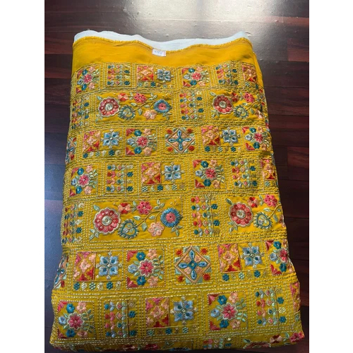 Embroidered Silk Fabric