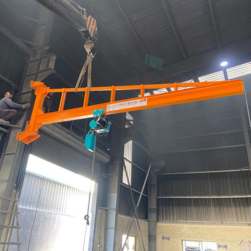 Orange Coloum Mounted Jib Crane