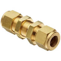 Brass Bulkhead Union - Brass Material, 1/4" - 3" Size, Golden Color | Industrial Usage, Brass Finished Surface