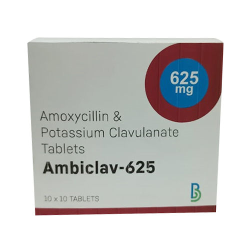 Amoxycillin And Potassium Clavulanate Tablets Ambiclav-625