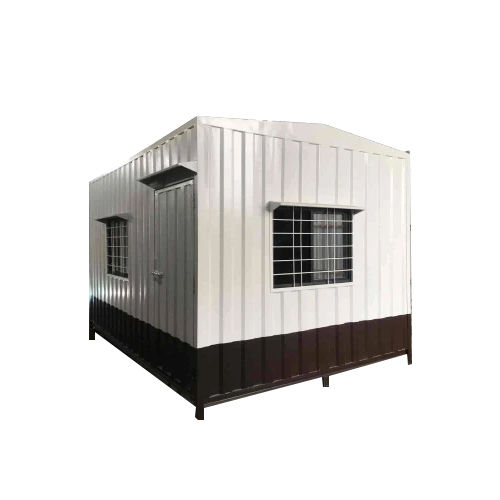 White-Brown Ms Portable Conference Room Cabin