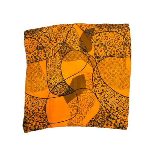 Silk Square Scarf - 105x105 cm | High-Quality Printed Design, Customizable Colors & Patterns, Perfect for Summer Daily Wear
