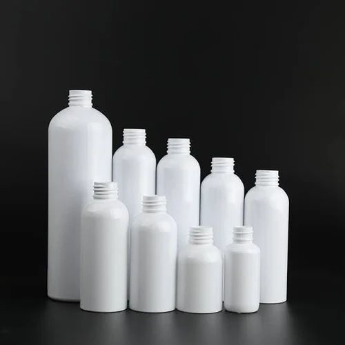 HDPE Cosmetic Bottle - Plastic Customized Size Round Shape | Engraved Surface Handling Industrial Use for Chemical & Pharmaceutical Applications