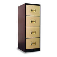 Four Drawer Filing Cabinet - Color: Sliver