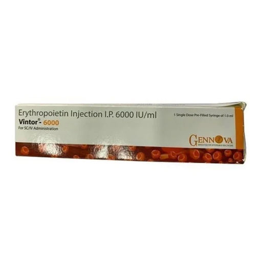 Liquid Erythropoietin Injection Ip 6000 Iu-Ml