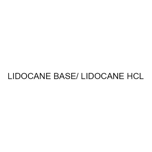 Lidocane Base- Lidocane Hcl Application: Pharmaceutical Industry